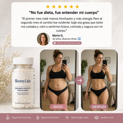 Bloomy Labs™ 7 en 1 — Bienestar digestivo, equilibrio y control en una sola fórmula.